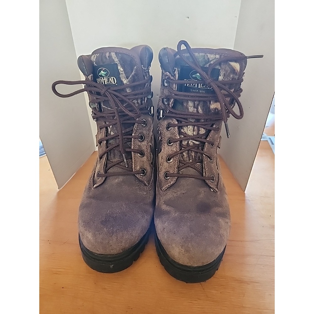RedHead Brown Suede Winter & Rain Boots with Camouflage Trim